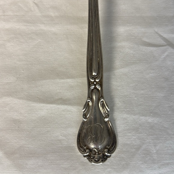 Vintage Silverplate Ornate Serving Spoon 10.5" - Picture 3 of 7